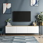 Hanah Home Soporte para TV Blanco y Roble